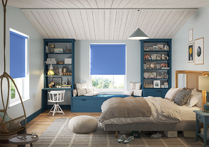 Palermo (Blackout), Bluebell - Roller Blind - Image 8